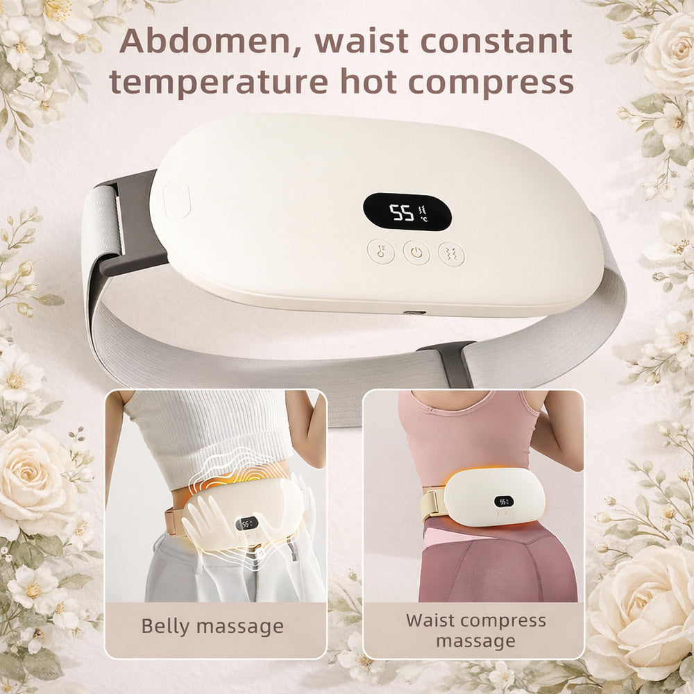 ComfyWon heating belt with five heat levels for customizable comfort during cramps.