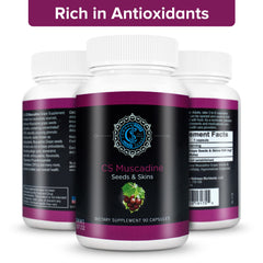 Commonsense Muscadine ingredients label shows nature-only components with no additives.