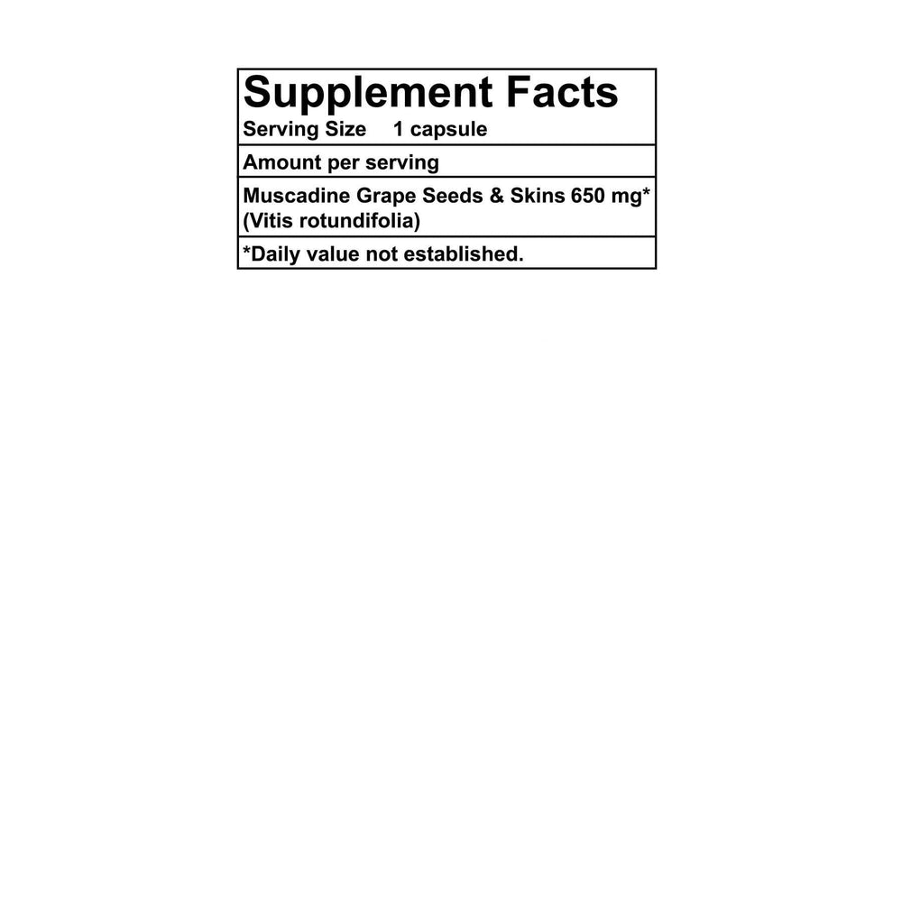 Graphic of Commonsense Pure Muscadine immune-support visuals accompanying the capsules.