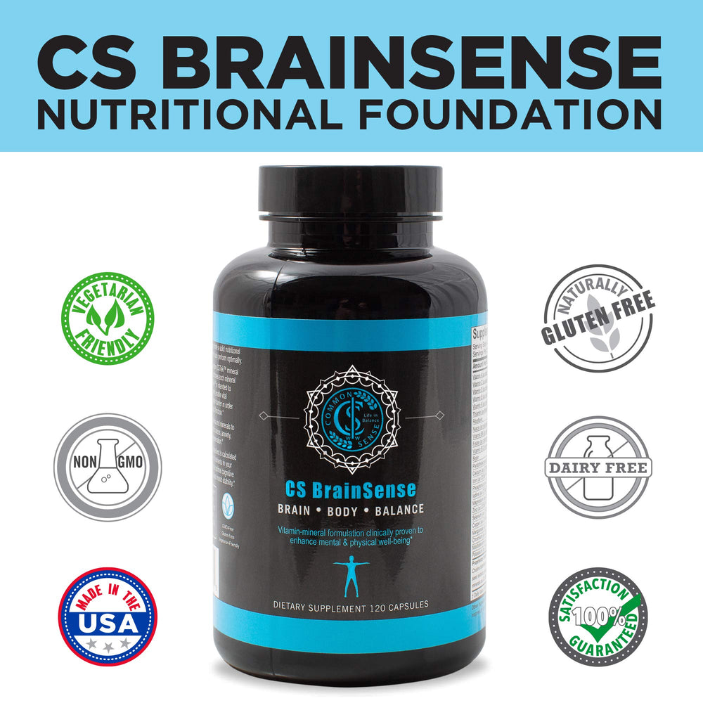 BrainSense capsules close up showing premium nootropic ingredients