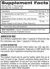 EPI-PLEX capsules closeup by Competitive Edge Labs highlight natural epicatechin formula for performance.