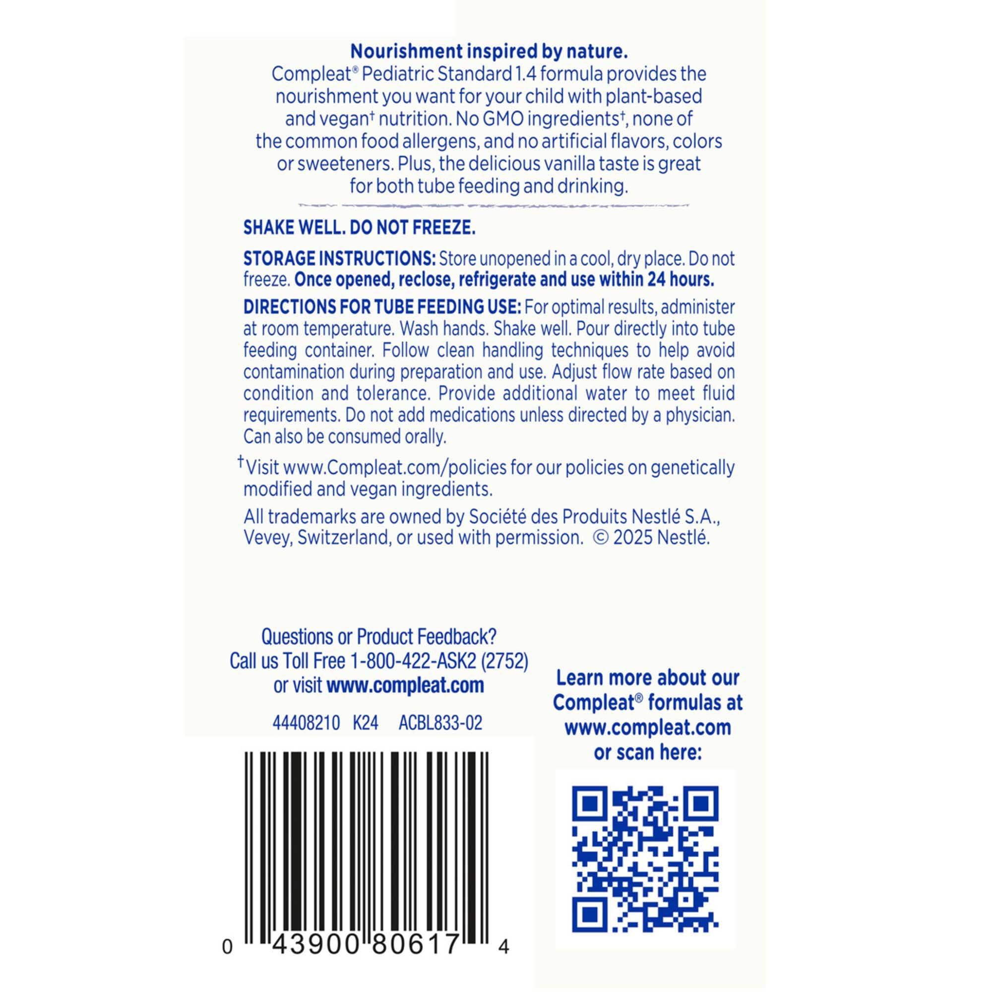 Compleat pea-protein image: plant-based protein source for growing children.