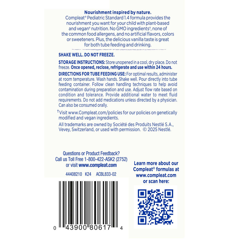 Compleat pea-protein image: plant-based protein source for growing children.