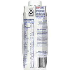 Compleat Vanilla nutrition facts: highlights pea protein and fiber content.