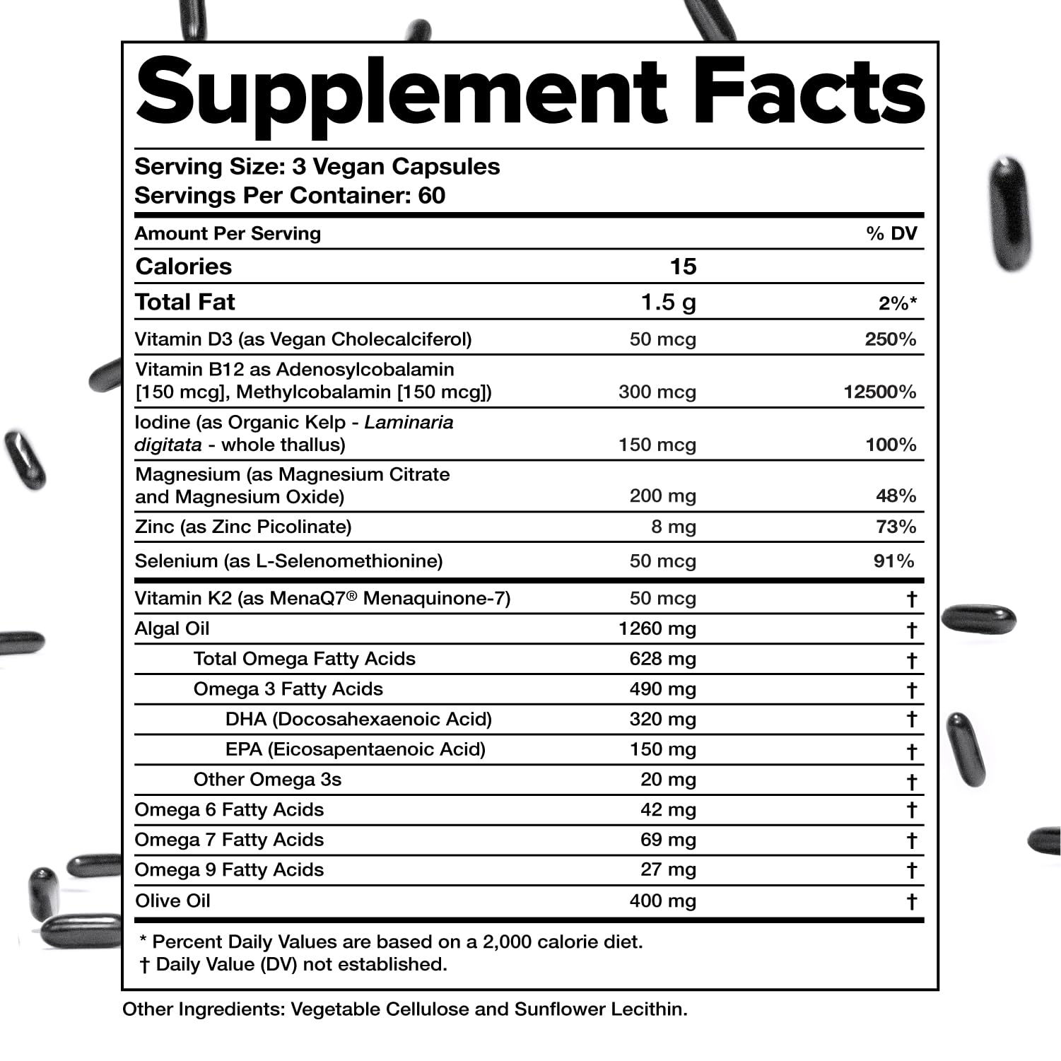 Immunity-focused icons on Complement Essential vegan multivitamin packaging