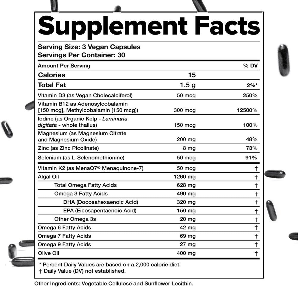 Complement third-party purity testing seal on label