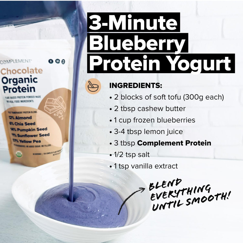 Complement organic protein powder for baking and mixing