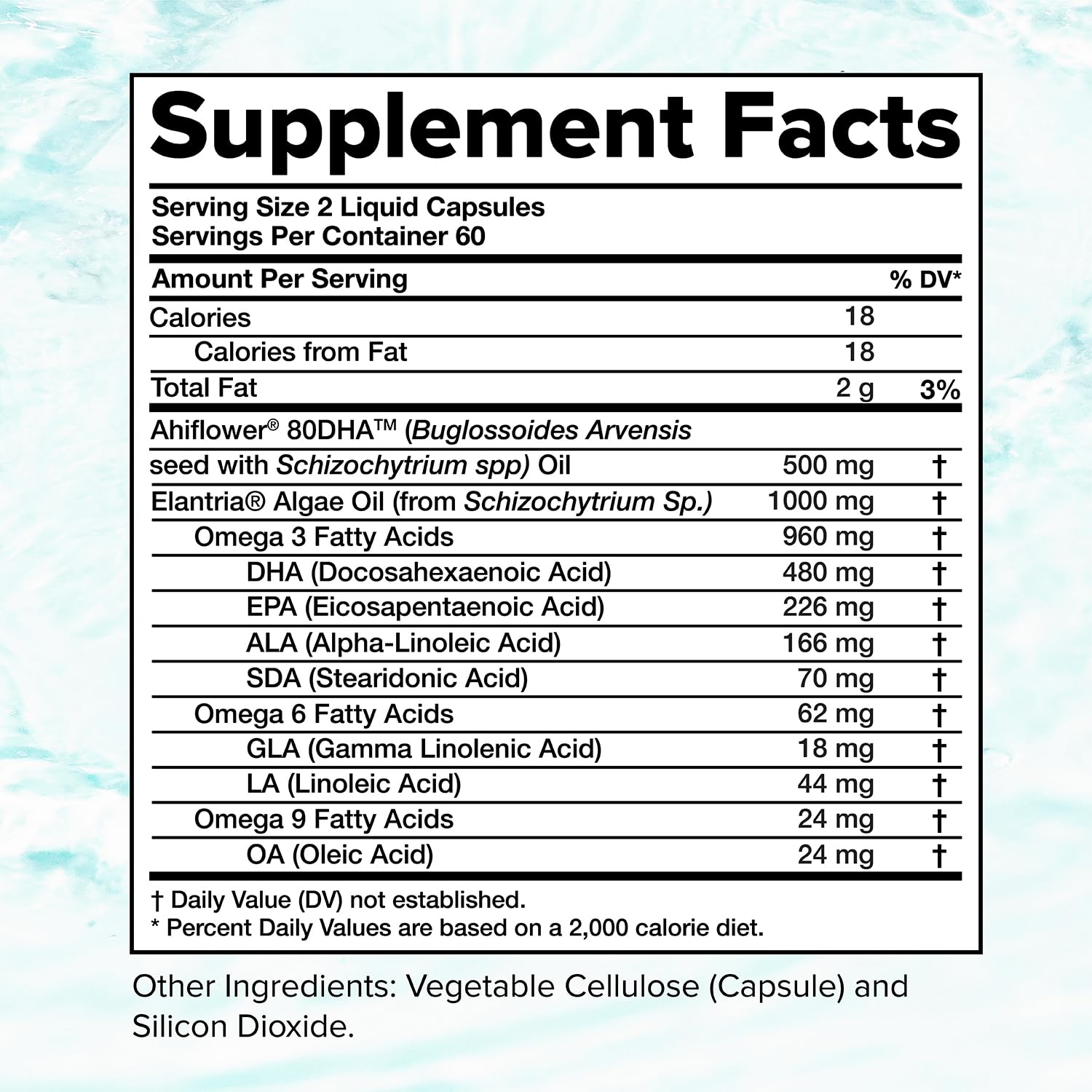 Complement Vegan Omega-3 orange flavor aroma with no fishy aftertaste