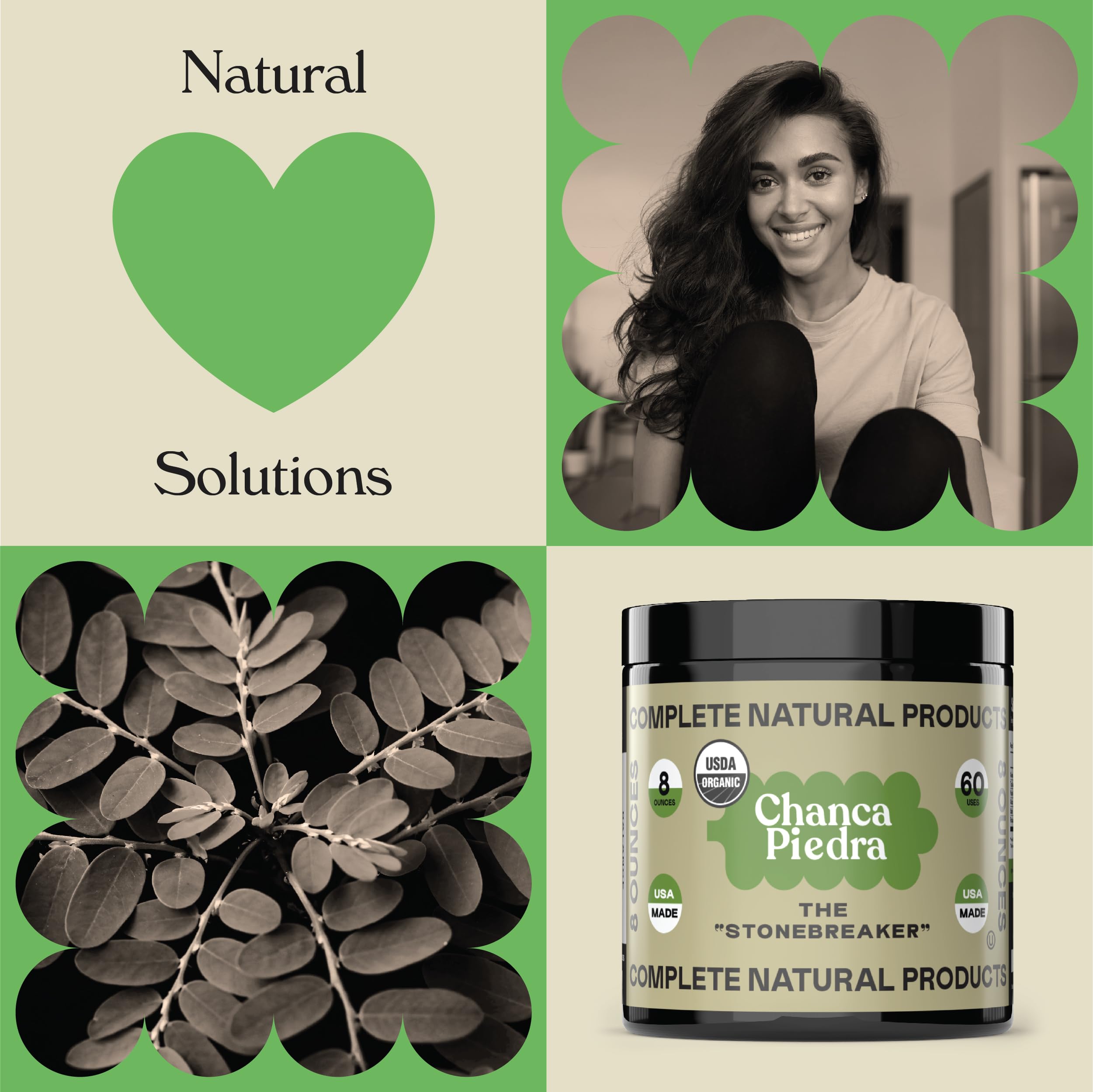 Complete Natural Products Chanca Piedra powder bulk packaging suitable for ongoing use.