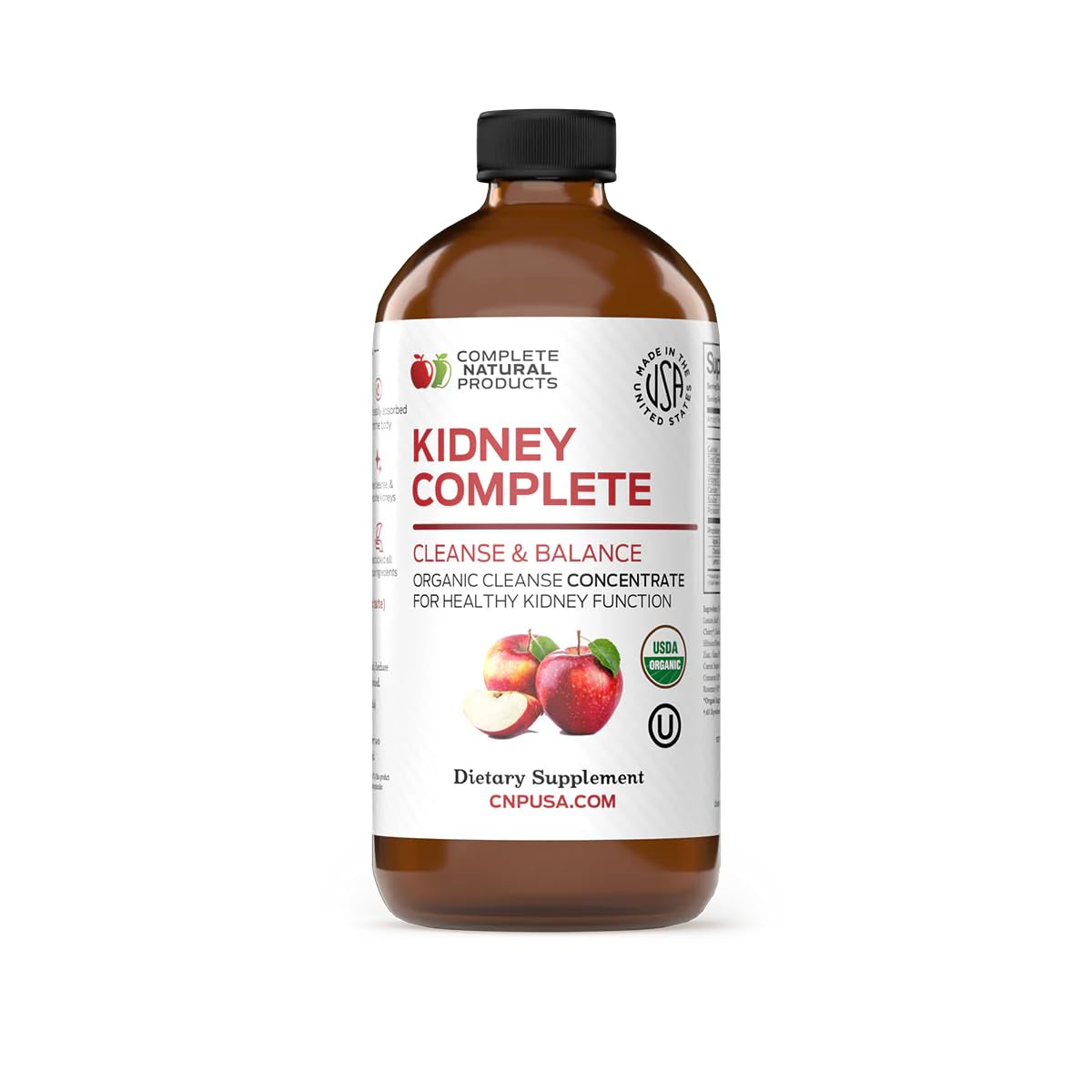Complete Natural Kidney Complete bottle front promotes daily wellness with a liquid formula.