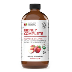 Complete Natural Kidney Complete bottle front view, convenient liquid for daily support.