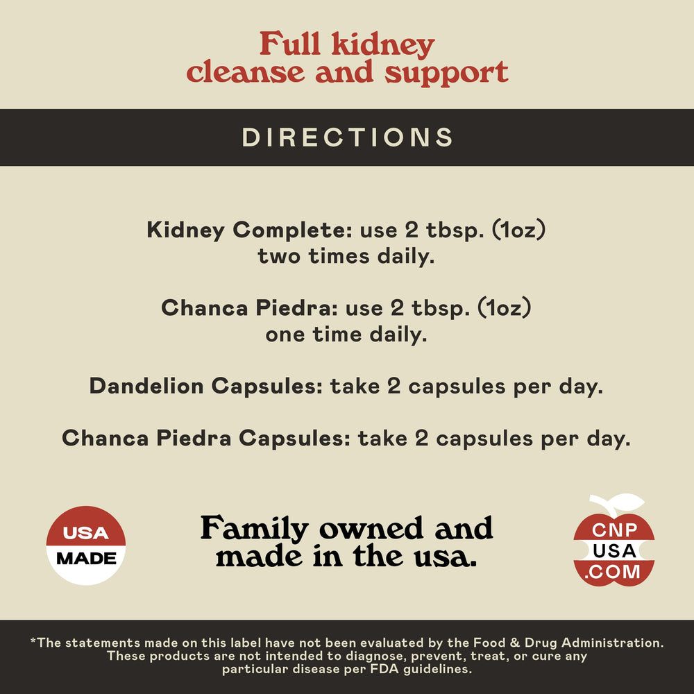 Complete Natural Kidney Complete liquid concentrate designed for quick absorption.