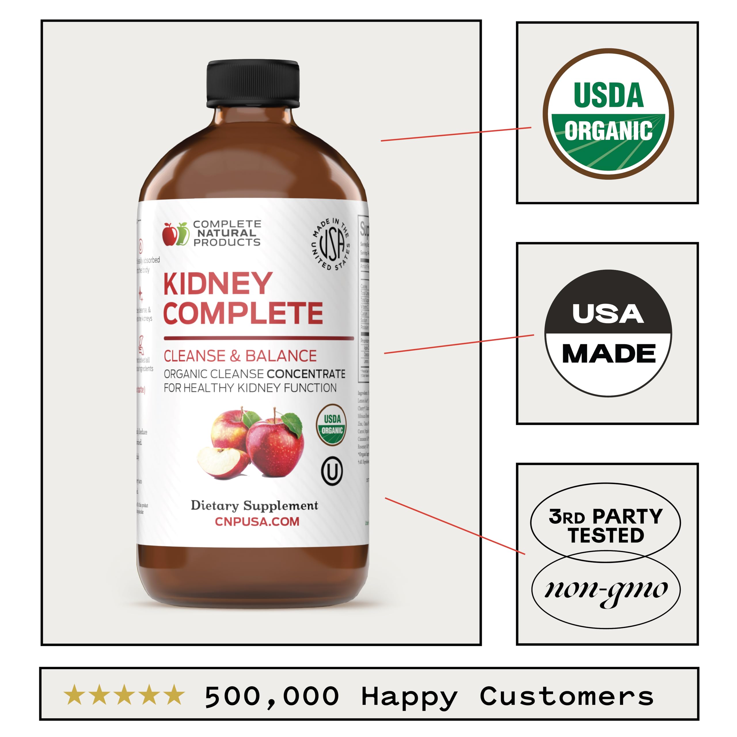 Complete Natural Kidney Complete lemon-slices closeup hints at bright citrus flavor.
