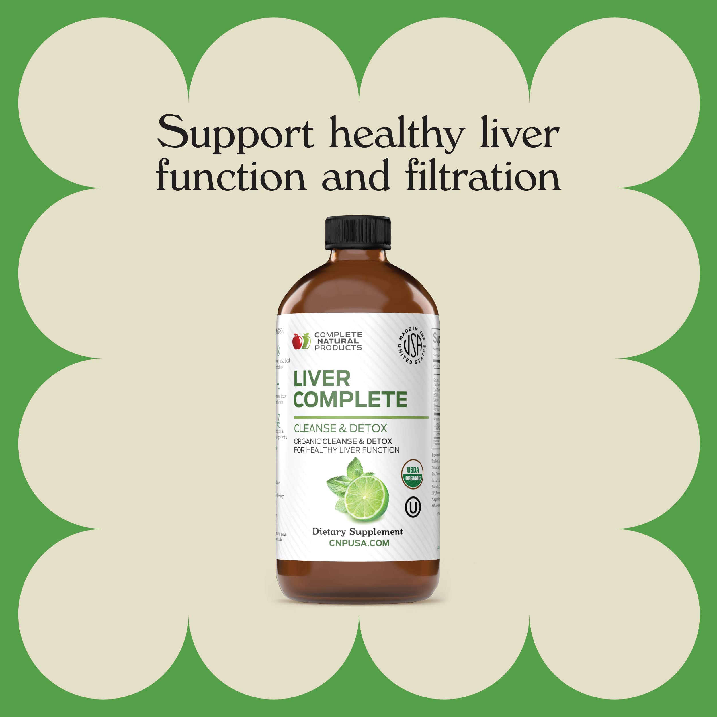 Complete Natural Liver Complete dropper dispense showcases precise servings for consistent daily use.