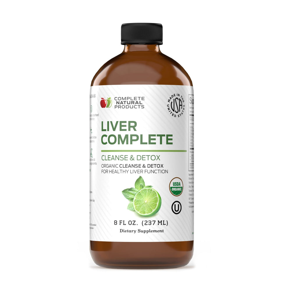 Complete Natural Liver Complete Liquid bottle for convenient daily liver support.