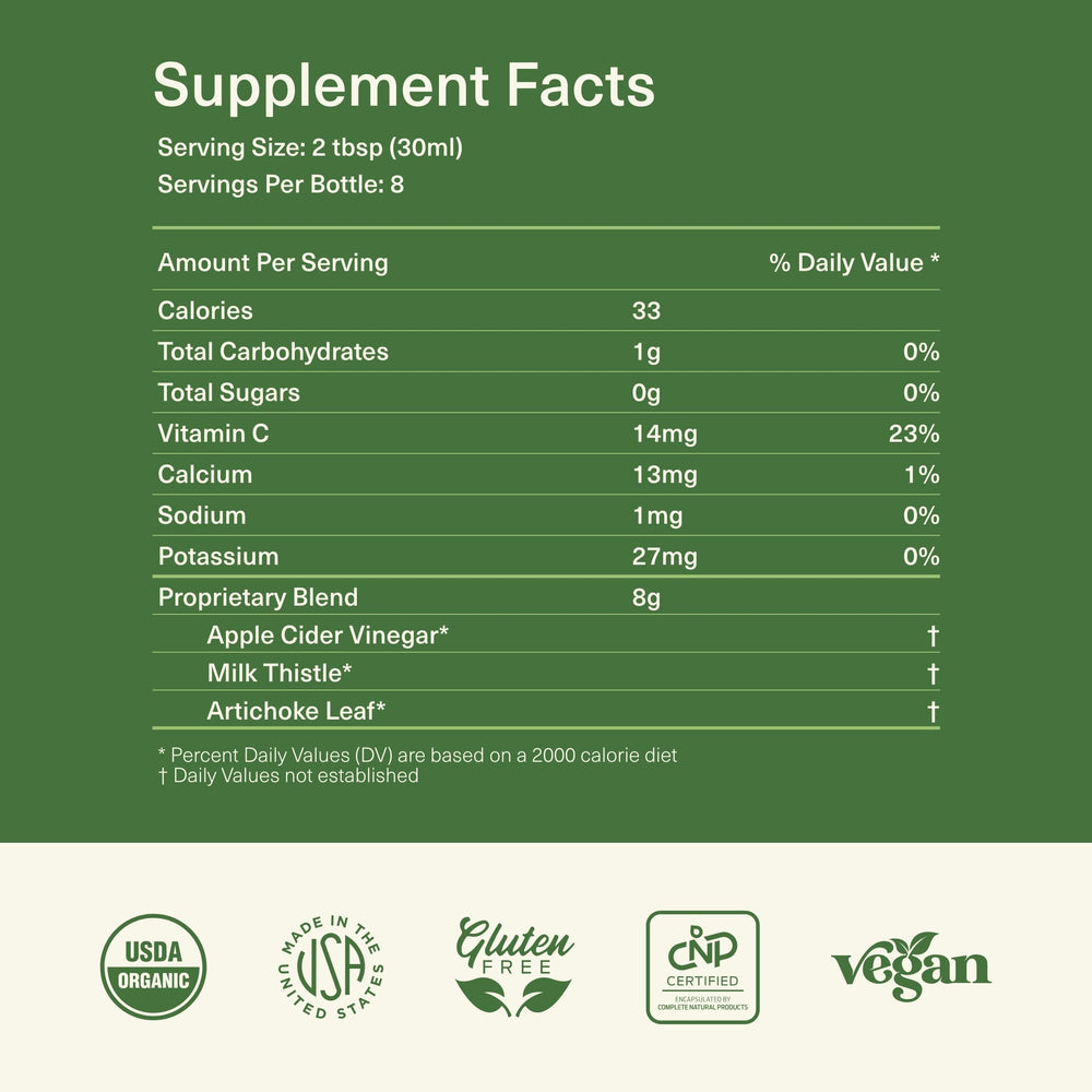 Dropper-ready bottle of Complete Natural Liver Complete Liquid for precise dosing.