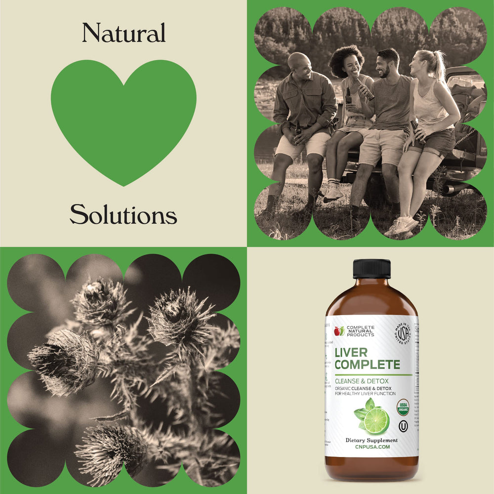 Complete Natural Liver Complete liquid in glass highlights clarity and smooth texture.