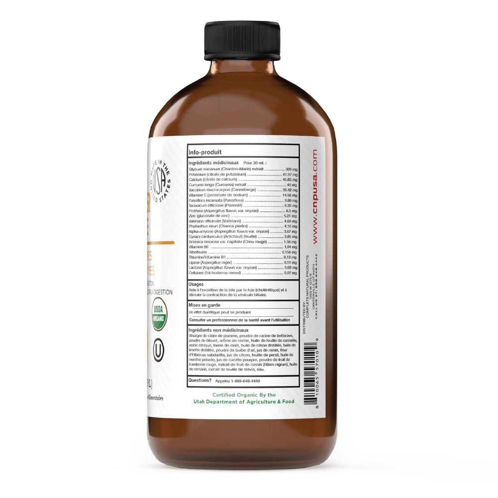Complete Natural Products bottle with certified organic and USA-made label.
