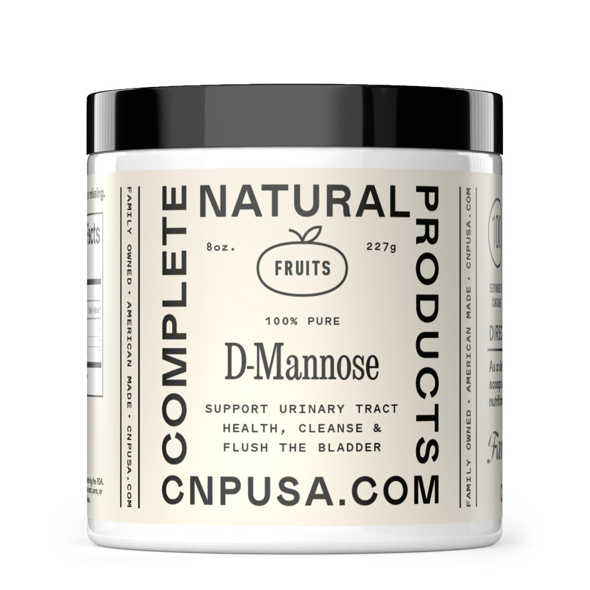 Complete Natural Products D Mannose powder jar for daily urinary support.