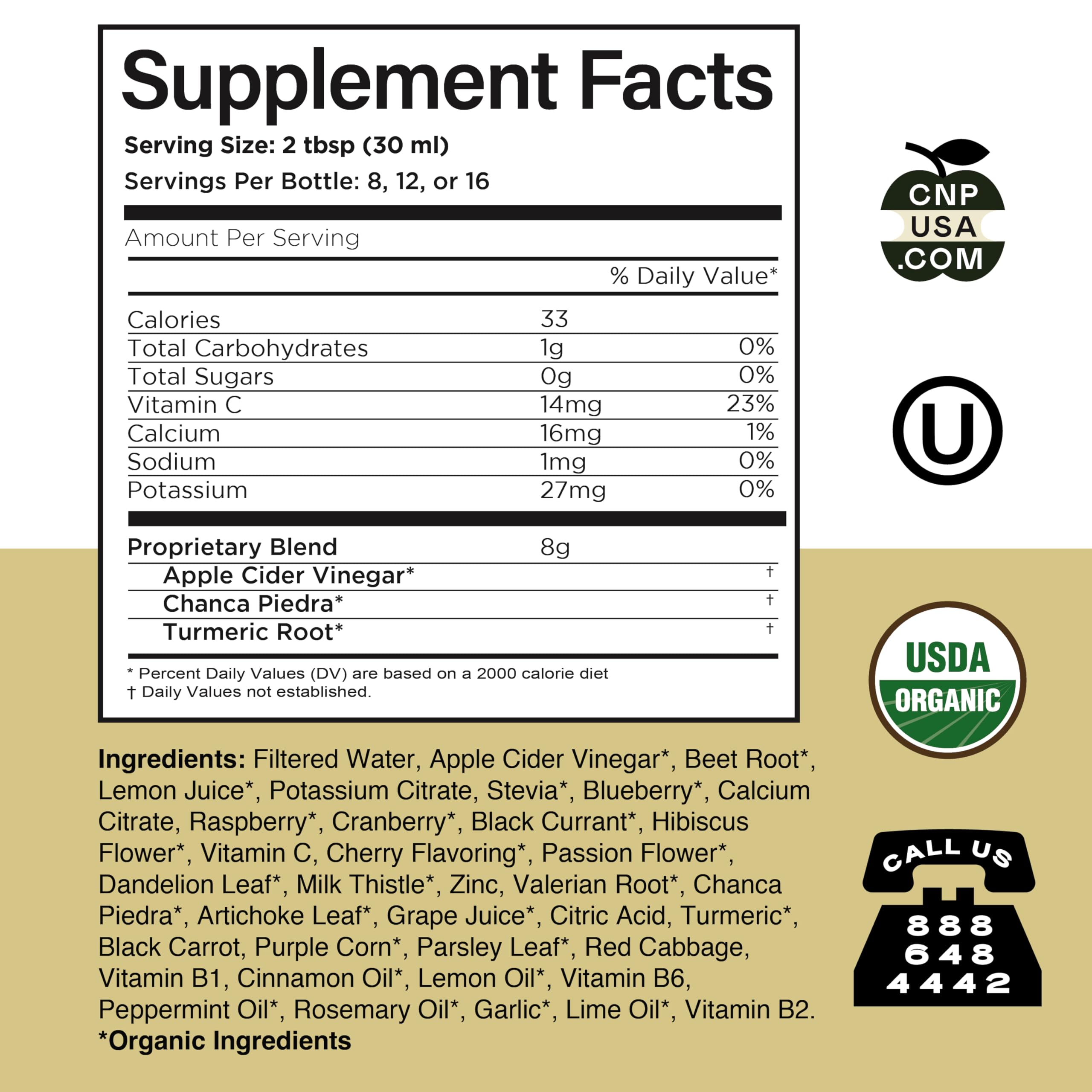 Complete Natural Products easy daily use with pleasant herbal bitters.