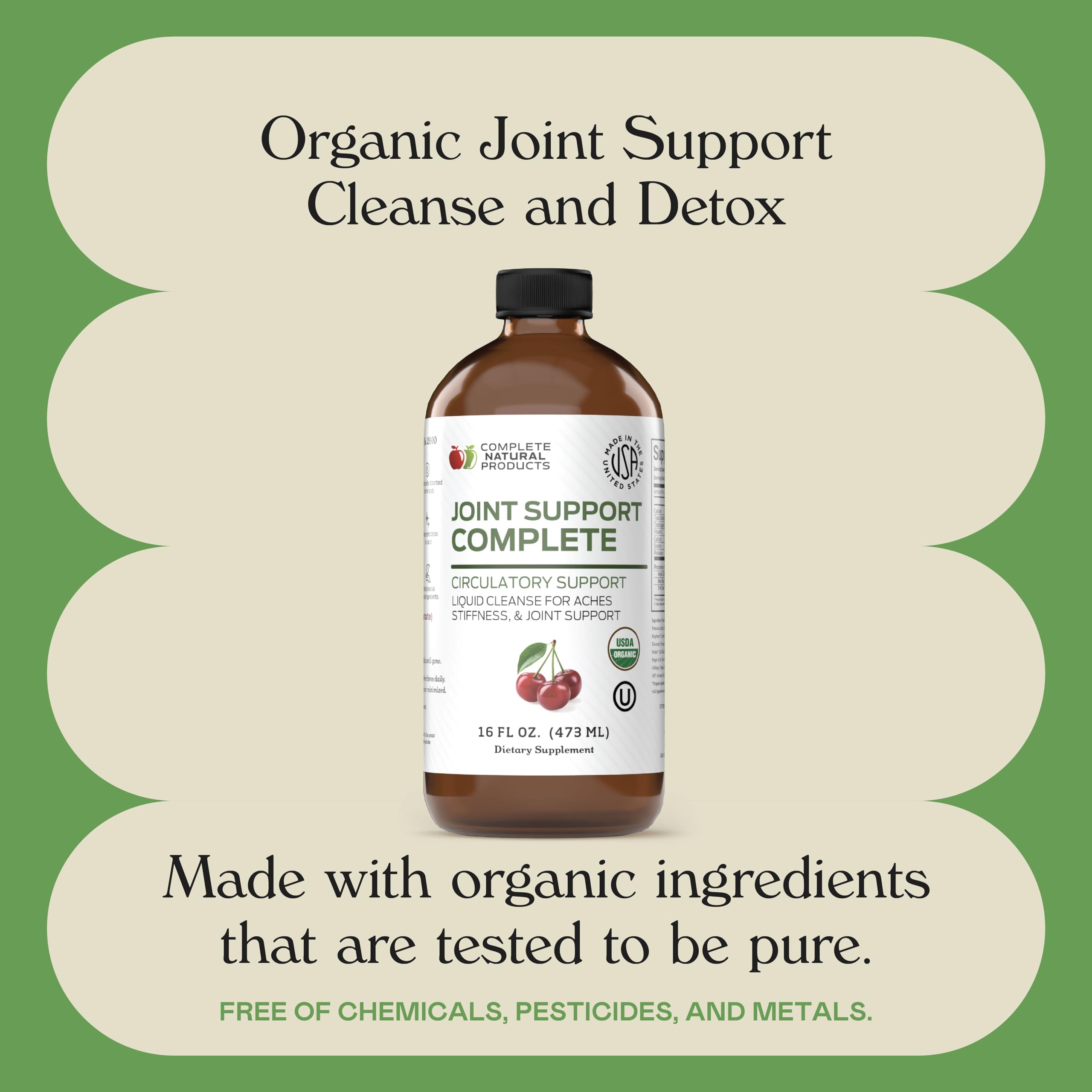 Complete Natural Products Made in USA seal on packaging
