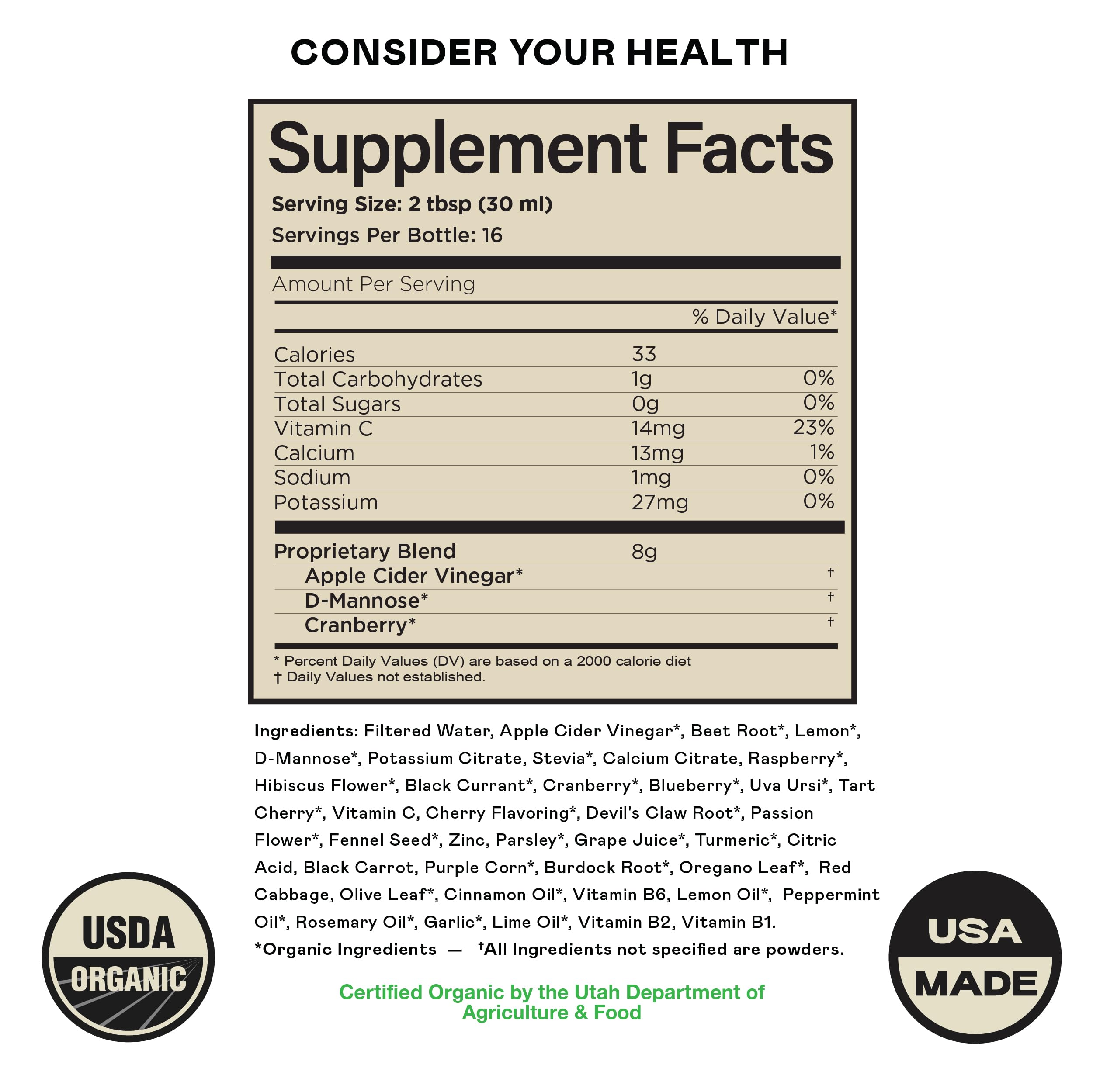 Complete Natural Products Urinary Tract Complete D-Mannose detail for urinary wellness