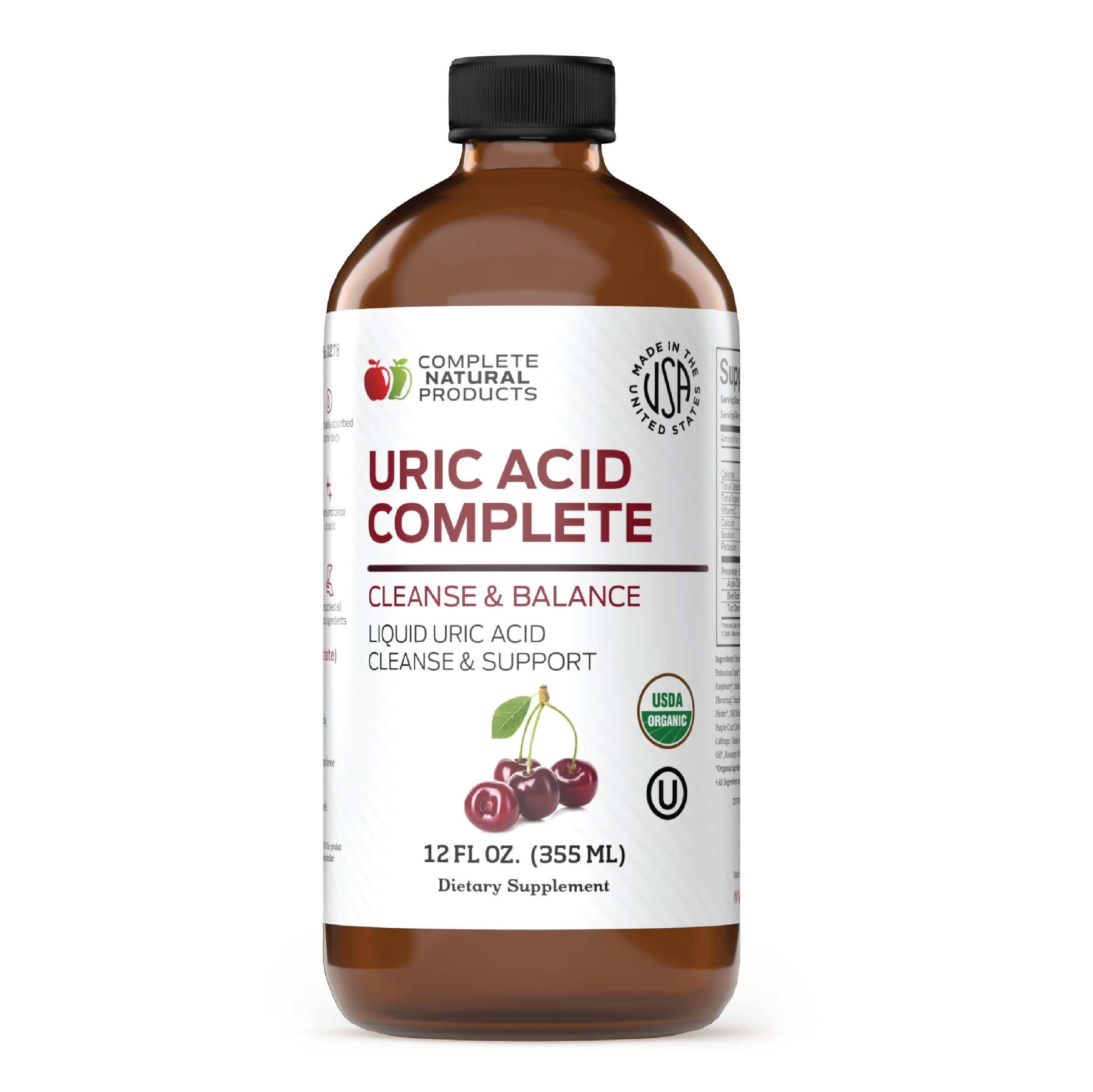 Complete Natural Uric Acid Complete bottle front view for daily support of uric acid balance.