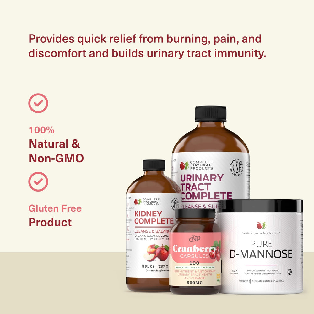 Complete Natural Urinary Tract Complete Bundle measuring dropper supports accurate use.