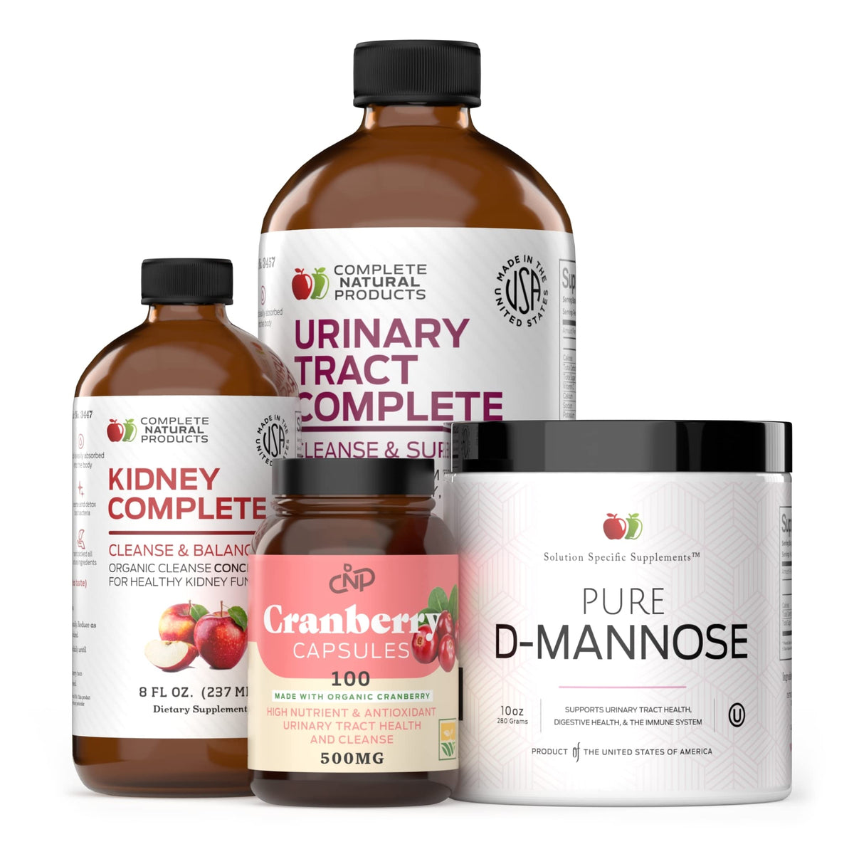 Complete Natural Urinary Tract Complete Bundle packaging shows organic urinary support.