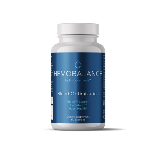Complete Nutrition HemoBalance bottle front for convenient daily blood support.