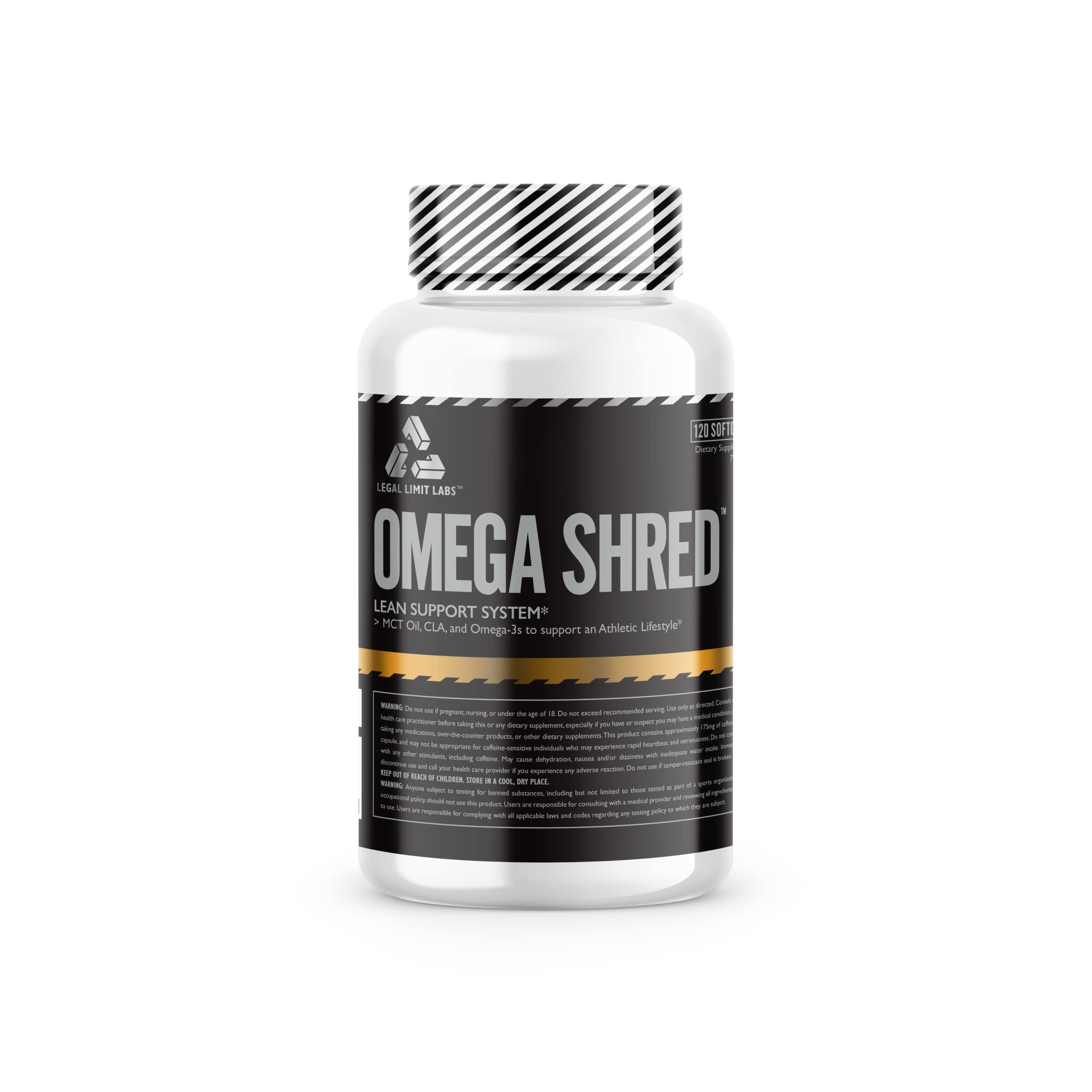 Complete Nutrition Omega Shred bottle front showing lean energy support.