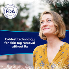 Freeze action in 20 seconds for quick skin tag treatment.