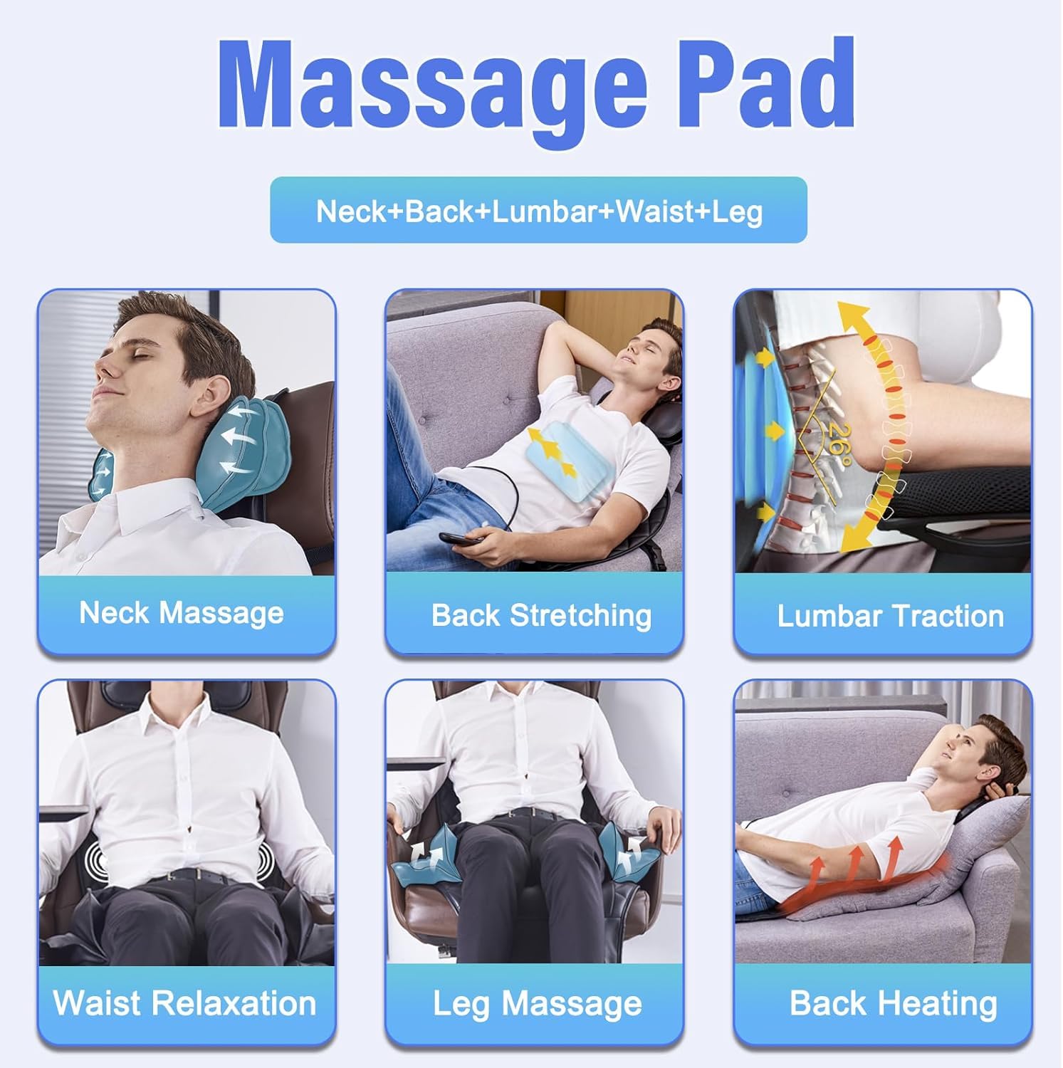 comrelax adjustable neck pillow massage with airbag compression.
