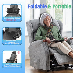 comrelax foldable design for easy storage at home or work.