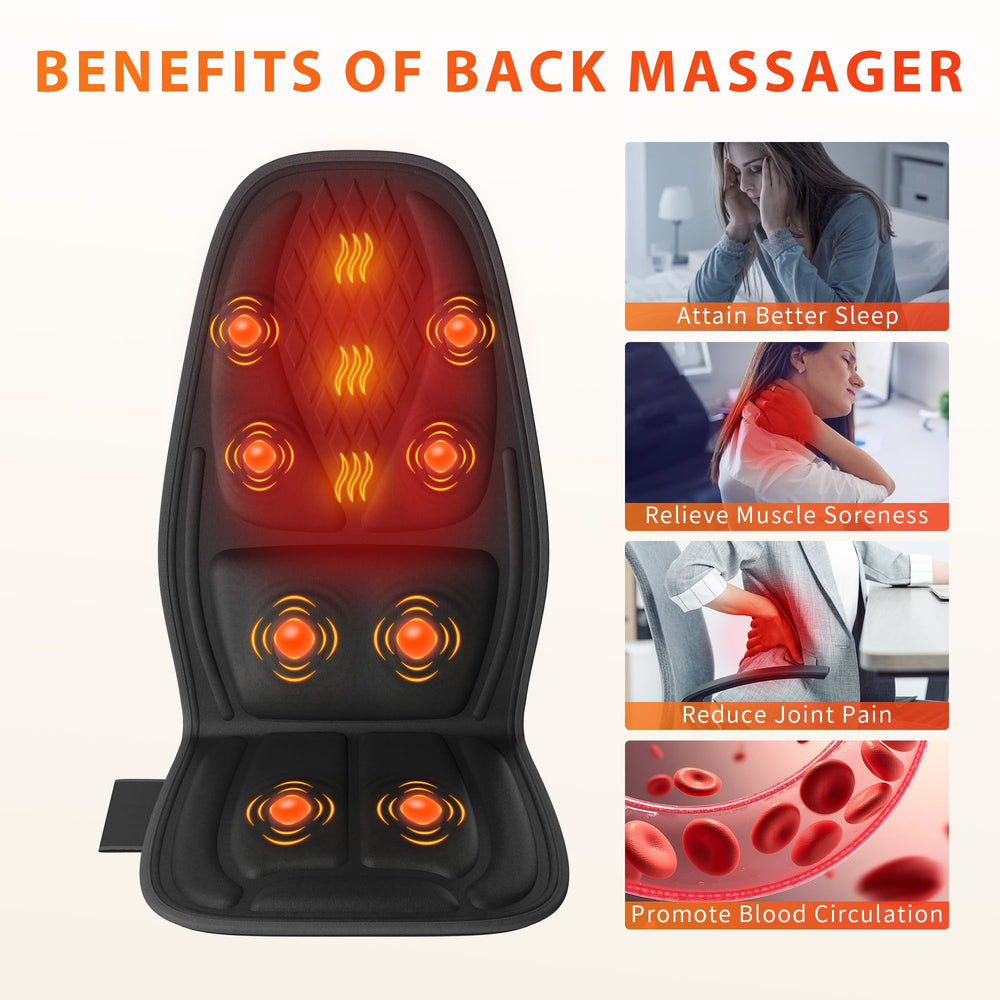 Comrelax handheld controller enables quick mode and heat adjustments.