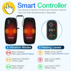 comrelax heated knee massager with smart 20-minute timer