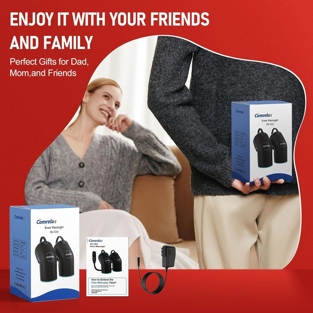 Comrelax knee massager with LCD controller for simple customization.