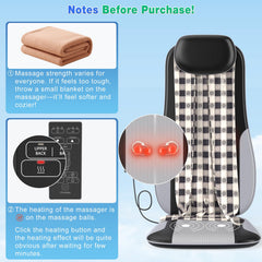 Comrelax Shiatsu massager on sofa for convenient home relaxation