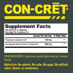 CON-CRET+ bottle with label and seal demonstrates product authenticity.
