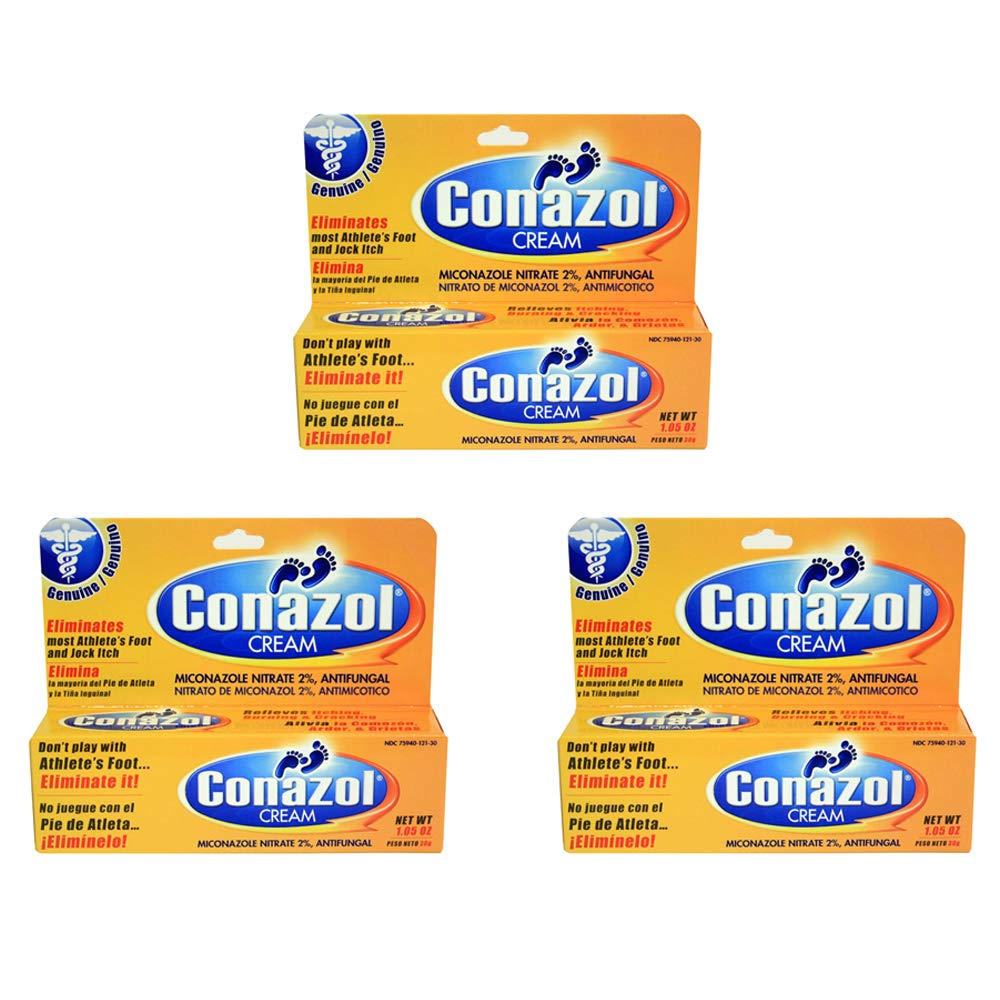 Conazol cream packaging for convenient at-home use and storage.