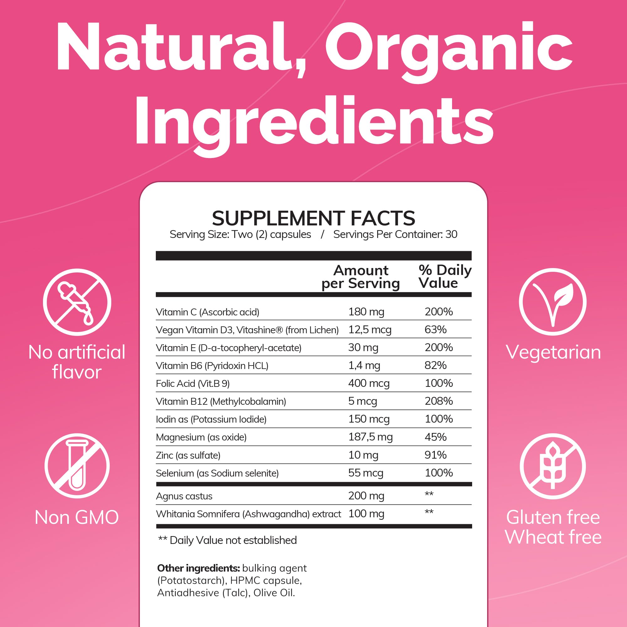 Close view of the CONCEIVE PLUS Fertility Detox label highlighting a 30-day plan