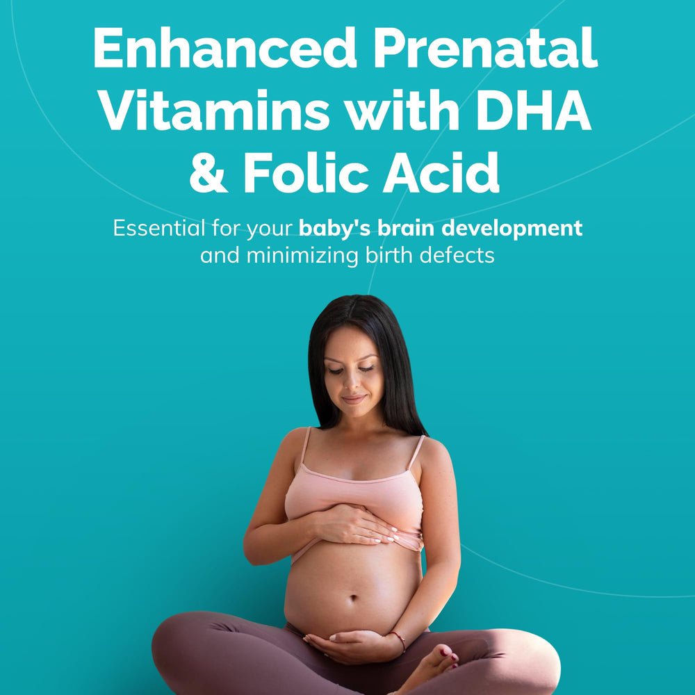 Conceive Plus Prenatal easy to swallow capsules for daily use.