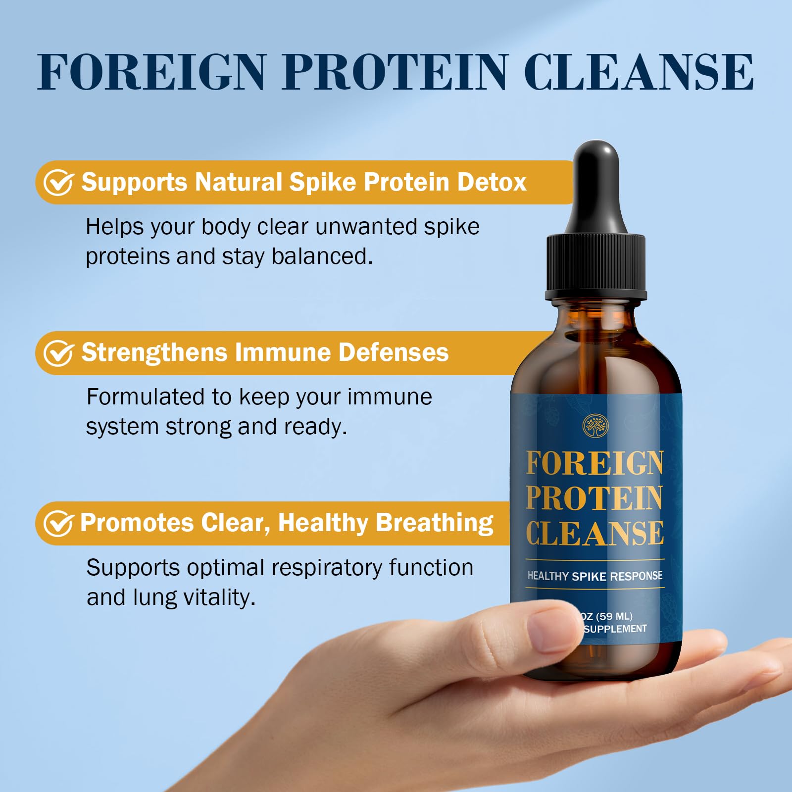 Conception for Her spike detox drops under tongue for convenient daily use.