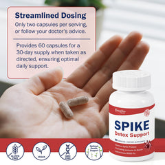 Conception for Her Spike Detox packaging box showing vegan capsule count