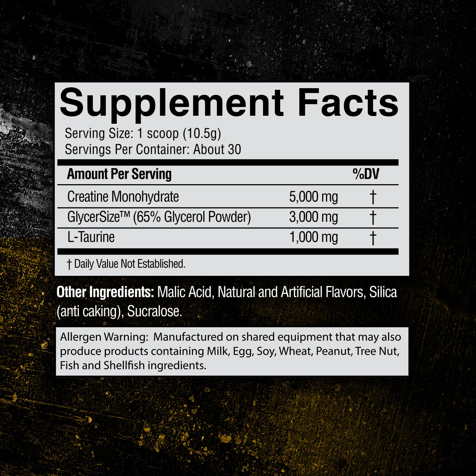 CONDEMNED Labz Locked Down bottle back reveals ingredients for informed dosing.