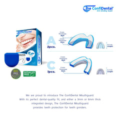 ConfiDental heavy-duty 6mm mouthguard for stronger protection during sleep.