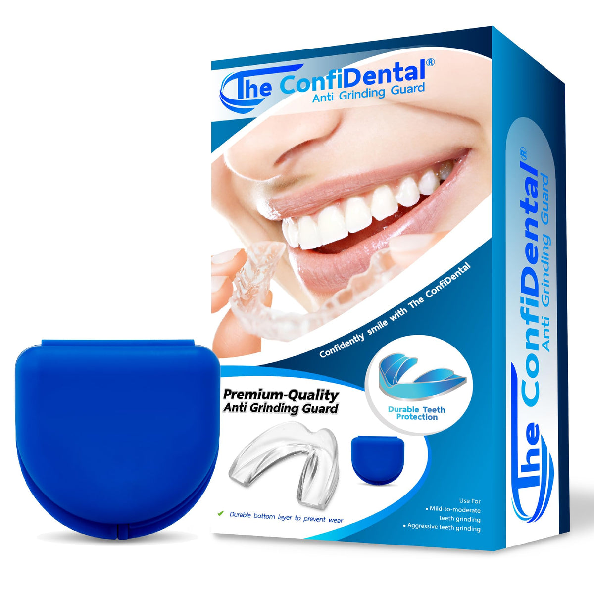 ConfiDental regular 3mm mouthguard pack for comfortable, custom-fit protection.