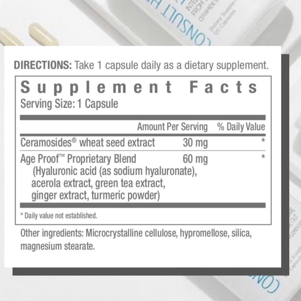 Close-up of ceramide-rich formula signaling skin barrier support.