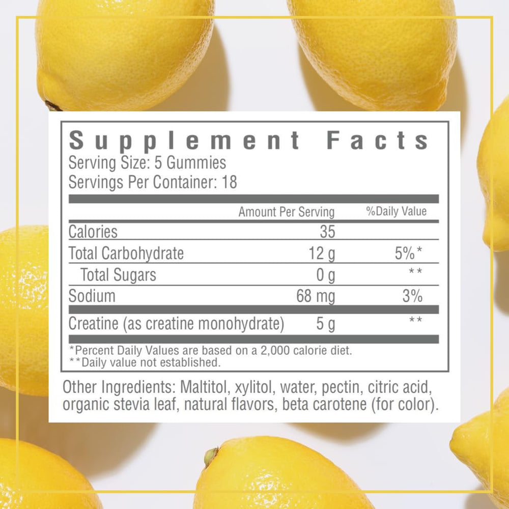 Beta carotene coloring demonstrates natural coloring in Creovate Gummies.