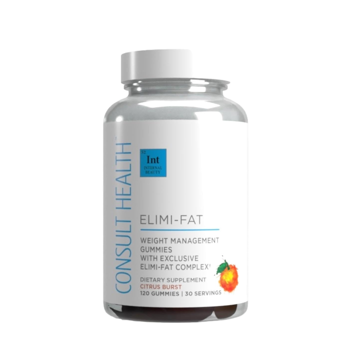 Consult Health ELIMI-Fat bottle front view for daily weight management support.